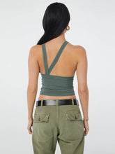 Load image into Gallery viewer, Halter Neck Ribbed Cropped Top