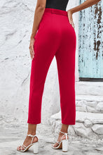 Load image into Gallery viewer, Straight Leg Cropped Pants with Pockets