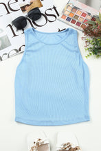 Load image into Gallery viewer, Ribbed Round Neck Cropped Tank