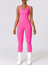 Load image into Gallery viewer, Cutout Racerback Active Jumpsuit