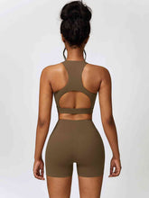 Load image into Gallery viewer, Cutout Cropped Sport Tank and Shorts Set