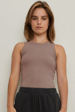 Load image into Gallery viewer, THE BLANK LAB Round Neck Ribbed Cropped Tank