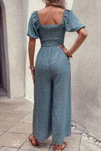 Load image into Gallery viewer, Printed Square Neck Jumpsuit with Pockets