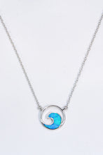 Load image into Gallery viewer, Opal Wave Pendant Necklace