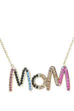 Load image into Gallery viewer, MOM Zircon Stainless Steel Necklace