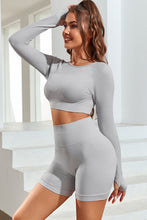 Load image into Gallery viewer, Round Neck Long Sleeve Active Top