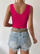 Load image into Gallery viewer, Twisted Cropped Knit Tank