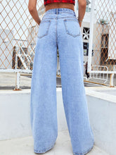 Load image into Gallery viewer, Wide Leg Jeans with Pockets