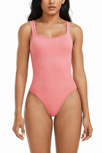 Load image into Gallery viewer, Wide Strap Square Neck Active Bodysuit