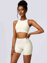 Load image into Gallery viewer, Cutout Cropped Sport Tank and Shorts Set