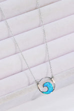 Load image into Gallery viewer, Opal Wave Pendant Necklace