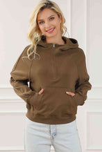 Load image into Gallery viewer, Half-Zip Long Sleeve Hoodie