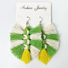 Load image into Gallery viewer, Fringe Detail Dangle Earrings