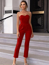 Load image into Gallery viewer, Sweetheart Neck Sleeveless Jumpsuit