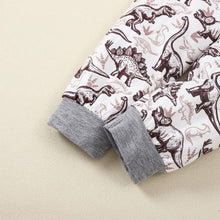 Load image into Gallery viewer, Kids Graphic Sweatshirt and Dinosaur Print Joggers Set