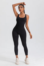 Load image into Gallery viewer, Wide Strap Sleeveless Active Jumpsuit