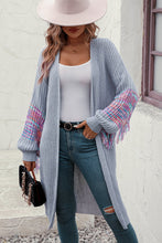 Load image into Gallery viewer, Fringe Sleeve Dropped Sholder Cardigan