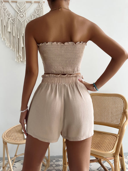 JAMILA Tube Top and Shorts Set