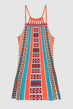 Load image into Gallery viewer, Printed Grecian Neck Mini Dress