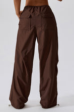 Load image into Gallery viewer, Long Loose Fit Pocketed Parachute Sports Pants