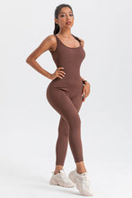 Load image into Gallery viewer, Wide Strap Sleeveless Active Jumpsuit