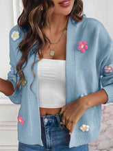 Load image into Gallery viewer, Floral Long Sleeve Open Front Cardigan