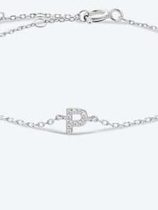 L To P Zircon 925 Sterling Silver Bracelet