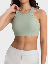 Load image into Gallery viewer, Wide Strap Cropped Sport Tank