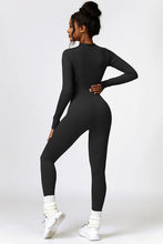 Load image into Gallery viewer, Half Zip Long Sleeve Active Jumpsuit