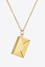 Load image into Gallery viewer, Envelope Pendant Stainless Steel Necklace