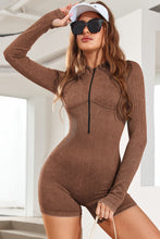 Load image into Gallery viewer, Mock Neck Long Sleeve Romper