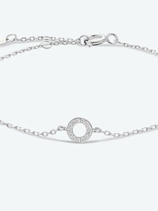 L To P Zircon 925 Sterling Silver Bracelet