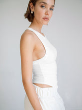 Load image into Gallery viewer, Halter Neck Ribbed Cropped Top