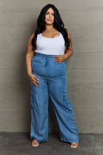 Load image into Gallery viewer, GeeGee Out Of Site Full Size Denim Cargo Pants