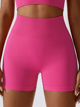 Load image into Gallery viewer, Wide Waistband Slim Fit Sports Shorts