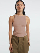 Load image into Gallery viewer, Halter Neck Ribbed Cropped Top