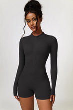 Load image into Gallery viewer, Half Zip Long Sleeve Active Romper