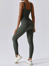 Load image into Gallery viewer, Wide Strap Sleeveless Active Jumpsuit