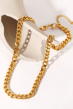 Load image into Gallery viewer, Minimalist 18K Gold Plated Curb Chain Necklace