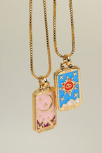 Load image into Gallery viewer, Tarot Card Pendant Copper Necklace