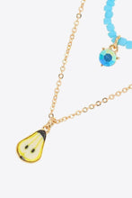 Load image into Gallery viewer, Fruit Pendant Double-Layered Necklace