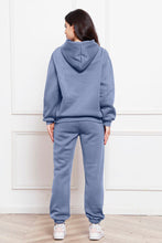 Load image into Gallery viewer, Drop Shoulder Long Sleeve Hoodie and Pants Set