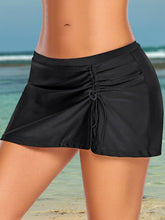 Load image into Gallery viewer, Full Size Drawstring Mini Swim Skirt