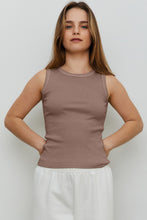 Load image into Gallery viewer, THE BLANK LAB Round Neck Ribbed Cropped Tank