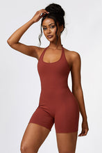 Load image into Gallery viewer, Halter Neck Sports Romper