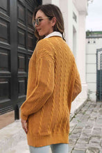 Load image into Gallery viewer, Open Front Longline Cardigan with Pockets