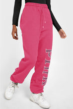 Load image into Gallery viewer, Simply Love Full Size PINK Graphic Sweatpants