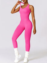 Load image into Gallery viewer, Cutout Racerback Active Jumpsuit