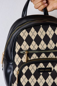 David Jones Printed PU Leather Backpack