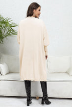 Load image into Gallery viewer, Open Front Dropped Shoulder Cardigan